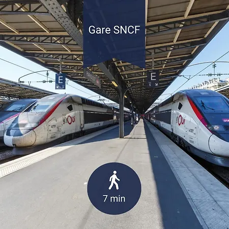 公寓 A La Clef - Proche Gare Et Centre - Ideal Pro & Couple - Wifi 勒芒