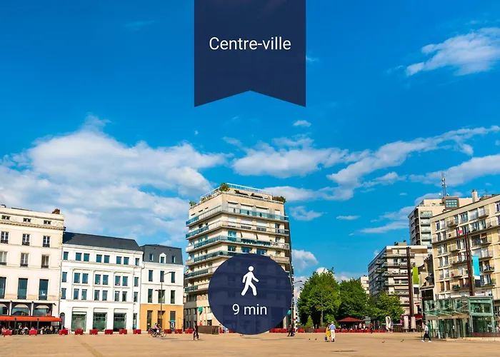 A La Clef - Proche Gare Et Centre - Ideal Pro & Couple - Wifi Apartamento